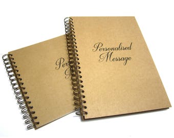 Personalised Sketchbook, A3,A4,A5, Portrait/Landscape, Acid Free Cartridge Paper