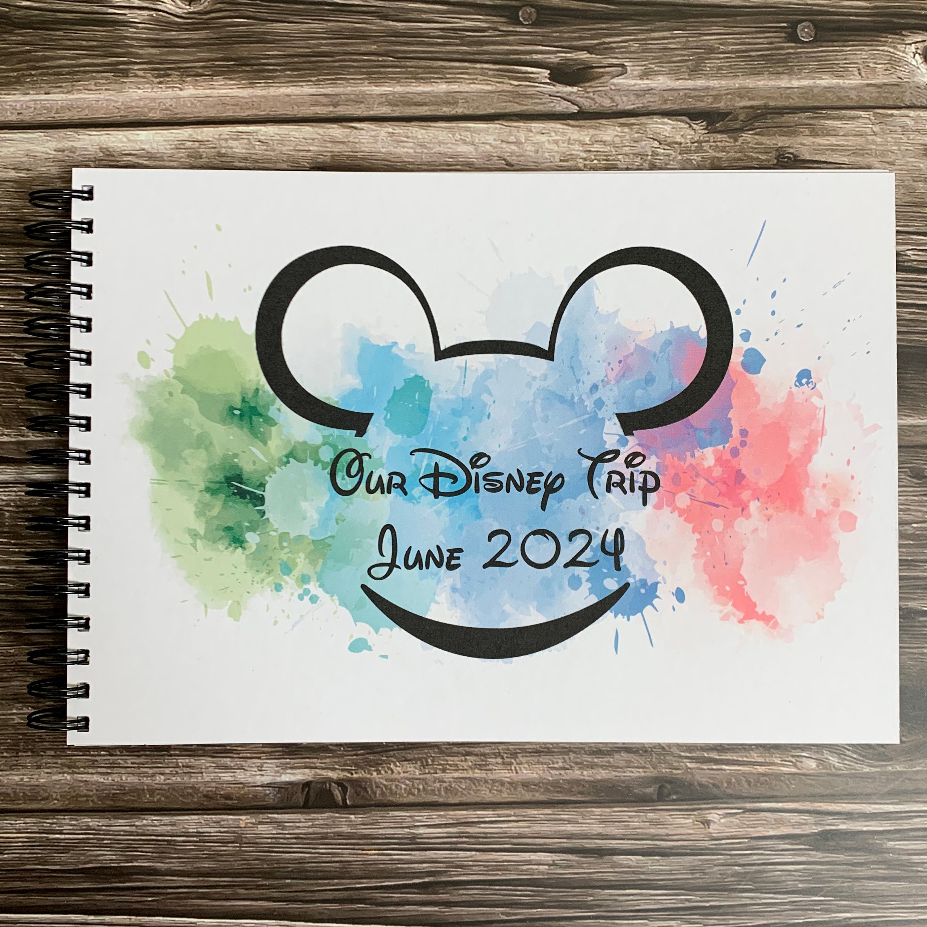Libro de autógrafos personalizado de Splash Disney, Mickey o Minnie,  Disneyland, World, Cruise, A5 -  México