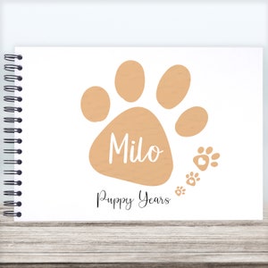 Personalised Puppy Record A3/A4/A5 Scrapbook, Photo Album, Guest Book, Memory Book