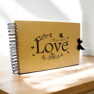 A5 A4, All You Must is Love Sammelalbum, Querformat, Kartenseiten, Fotoalbum, Andenken,