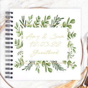 Personalised Guestbook A3/A4/A5/Square Scrapbook, Photo Album, Wedding Memory Book, Special Gift