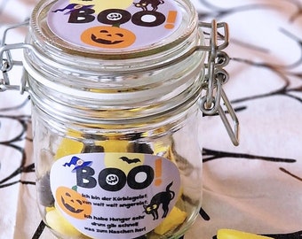 Swing Jar, Gift Jar, Mason Jar, Halloween, Trick or Treat, Pumpkin, Bat, Spider, Ghost, Ghost, Boo, Storage, Mason Jar