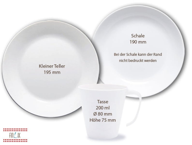 Kinderteller mit Namen, personalisiertes Kindergeschenk, Taufgeschenk, Taufe, Erster Geburtstag, Kindergeschirr Set Melamin, Seepferdchen Bild 4