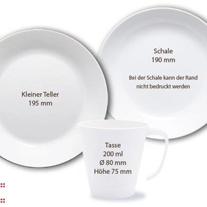 Children's tableware, children's plate with name, personalized, baptismal gift, gift birth, children's tableware set melamine, name, Oktoberfest image 3