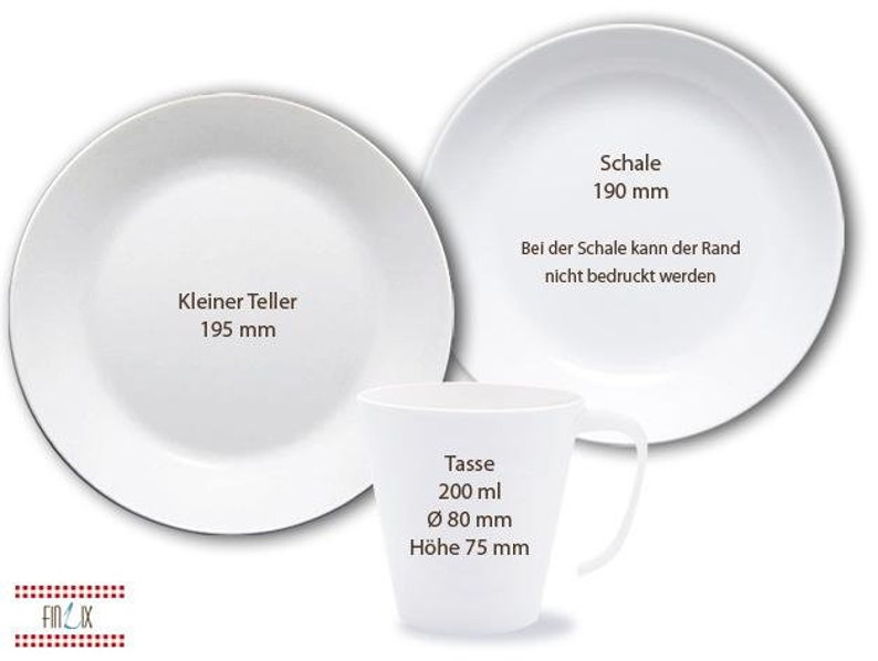 Children's tableware, children's plate with name, personalized, baptismal gift, gift birth, children's tableware set melamine, name, Oktoberfest image 3