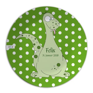 Children's plate personalized image 1