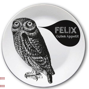 Plates with forest animals customizable image 2