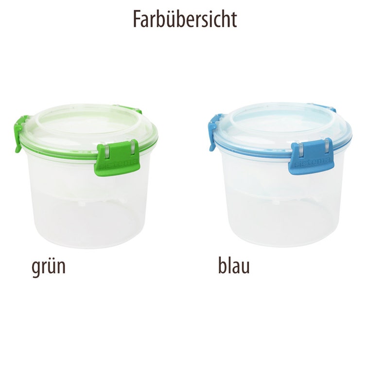 Dose für Müsli mit Namen, Müsli to go, Kinder lunchbox Bild 6