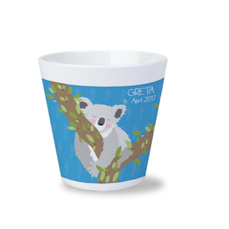 Kindertasse Lama, Einhorn, Faultier, Panda, Flamingo, Koala Bild 6