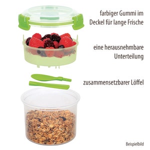 Müslibecher to go, Kinder Müslidose, Dose für den Kindergarten, Schulstart lunchbox Bild 5