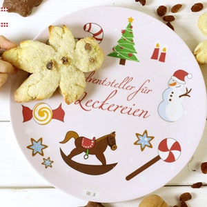 Personalized large plate for Christmas image 1