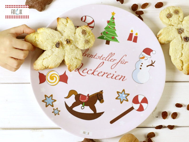 Personalized large plate for Christmas image 1