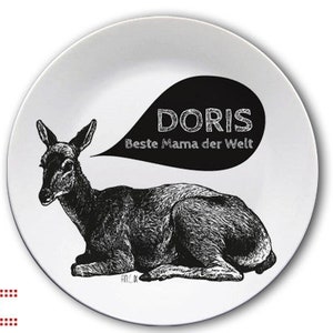 Plates with forest animals customizable image 3