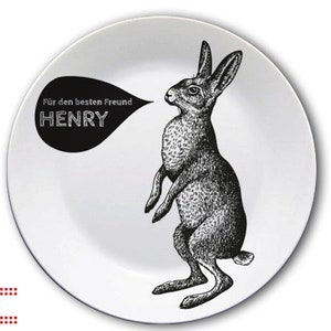 Plates with forest animals customizable image 1