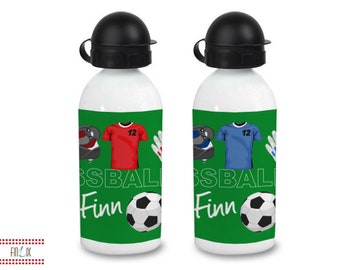 Fussballflasche mit Namen