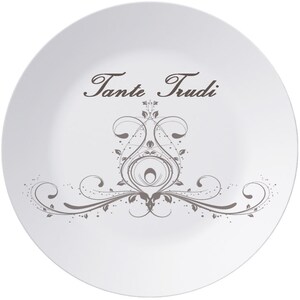 Plate wedding gift, guest gifts, personal gift, with desired text, plate with name, wedding decoration, table decoration image 6