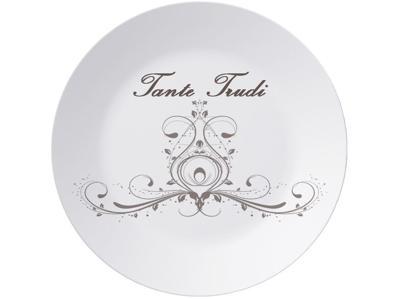 Plate wedding gift, guest gifts, personal gift, with desired text, plate with name, wedding decoration, table decoration image 6