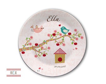 Children's plates with names, children's tableware, plates customizable