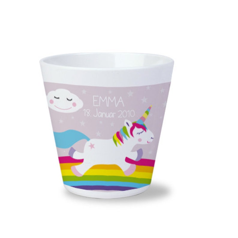 Kindertasse Lama, Einhorn, Faultier, Panda, Flamingo, Koala Bild 2