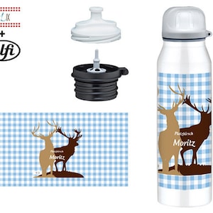 Alfi Isolierflasche personalisiert Wiesn Hirsch Bild 1