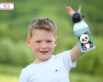 Trinkflasche für Panda Fans, mit Namen