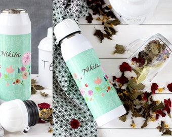 Flacon Alfi 500ml « floral » - personnalisable