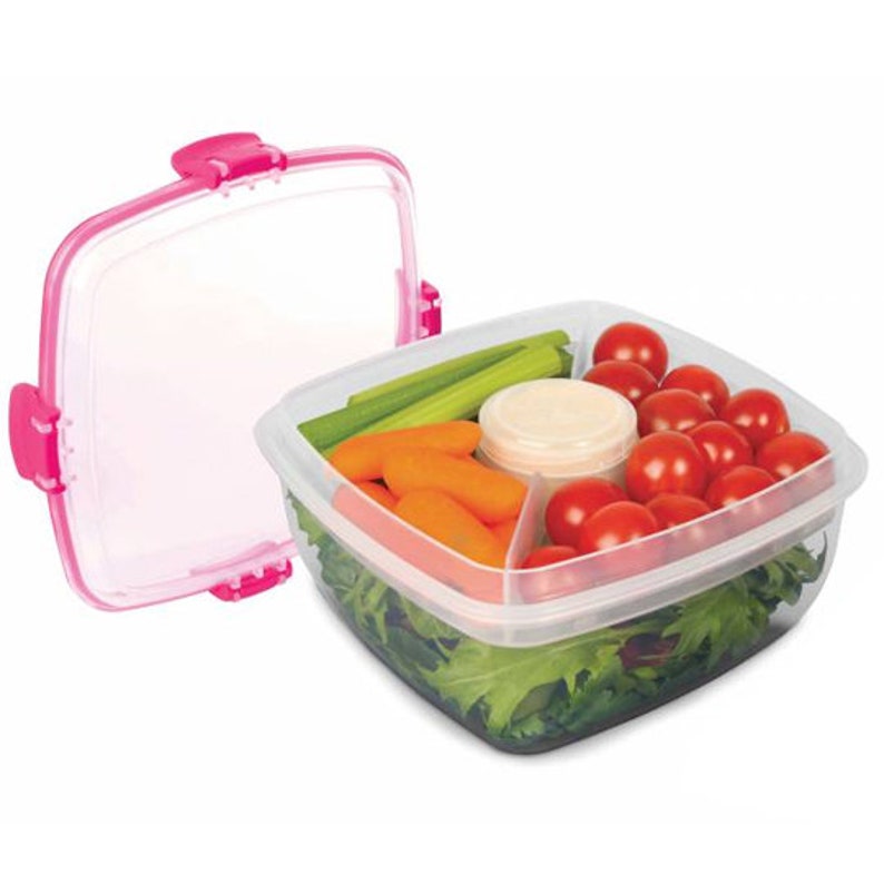 Salatbox to go, Kinder Dose, Dose für Salat, Einschulung, Kindergarten Bild 8