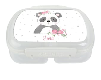 Lunch box panda girl from Stickherz, lunch box,