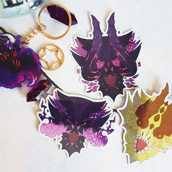 Virus Family - Stickers and Keyring