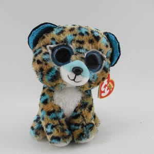 6&quot; Ty Beanie Boo &quot;Cobalt&quot; Leopard Cat, mint.
