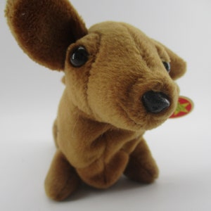 Weenie, 6&quot; Brown Ty Beanie Dachshund Dog, retired, new.