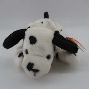 6&quot; Ty Beanie &quot;Dottie&quot; Dalmatian Dog, retired, mint.