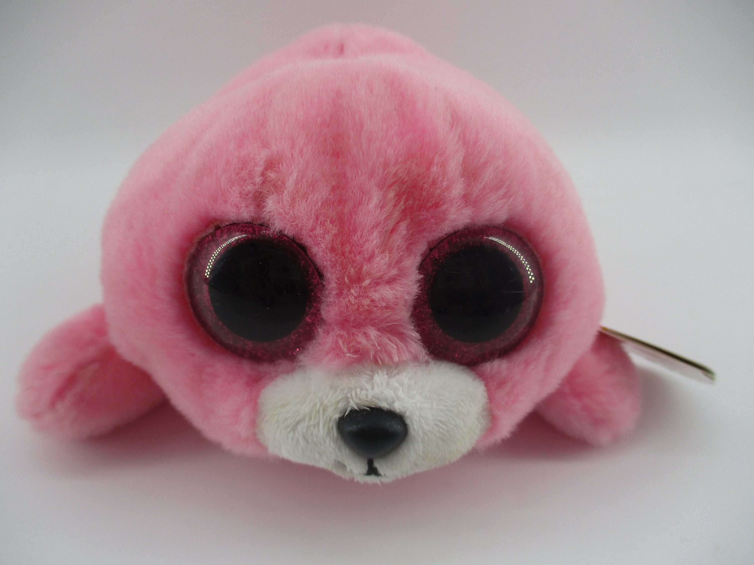 Pierre 6 Pink Ty Beanie Boo Baby Seal retired new mint