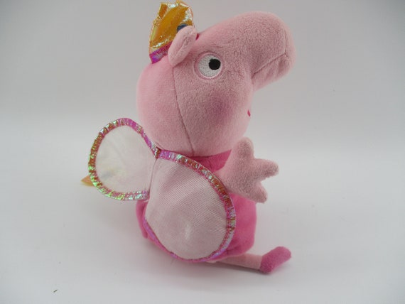 Peluche De Peppa Pig Princesa - 30 Cm Con Corona Y Varita | Peluche Suave Y Lavable | Regalo Para Fans De Peppa | Color Rosa