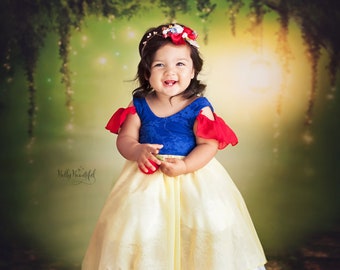 Snow Toddler Princess Dress • Snow White Toddler Dress • Dream Baby • Princess Baby Dress • Sitter Princess Dress • Princess Newborn Gown