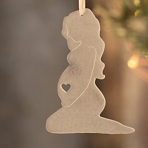 Maternity Christmas Ornament Can't Wait to Hold You Etsy