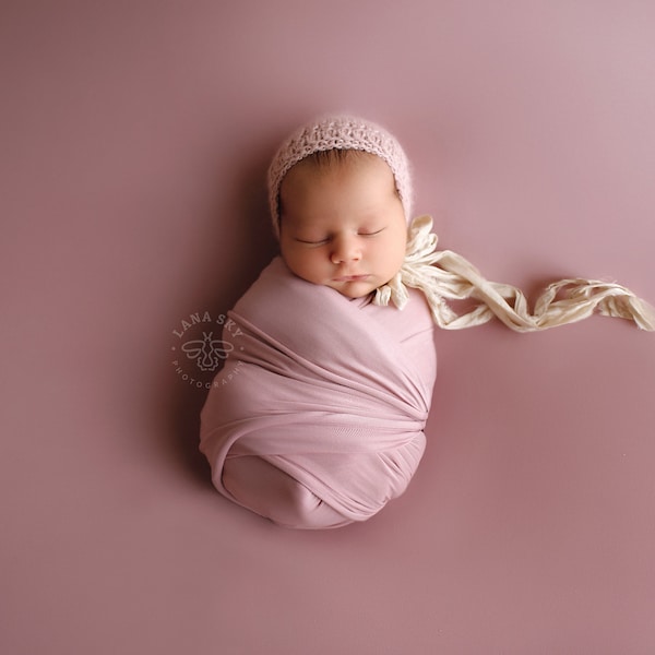 Newborn Bean bag Backdrop & Wrap Set • Newborn Photo Prop • Swaddle Wrap • Baby Wrap • Newborn Prop • Stretchy Knit Layer • Ready To Ship