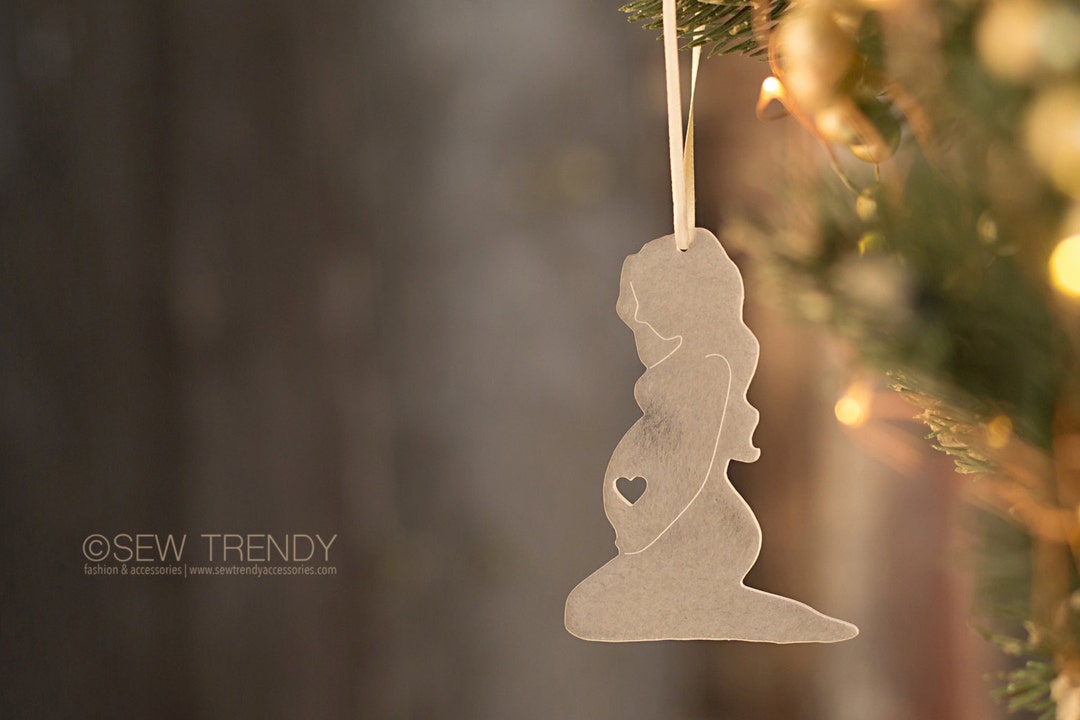 Maternity Christmas Ornament Can’t Wait to Hold You Pregnancy Holiday