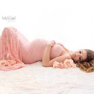 Lace Maternity Gown • Marilyn Gown • Mermaid Maternity Dress • Maternity Bridesmaid Dress • Photo Shoot Dress