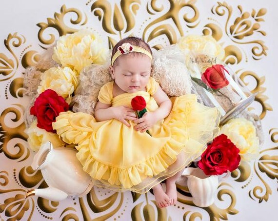 beauty and the beast infant dress