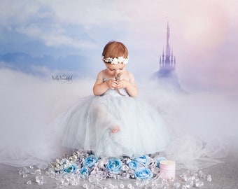 Ella Toddler Princess Dress • Cinderella Newborn Dress • Dream Baby • Princess Baby Dress • Sitter Princess Dress • Princess Newborn Gown