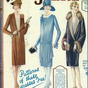 1920s Ladies Day Dress In Two Styles INSTANT DOWNLOAD Reproduction 1927 Sewing Pattern Z0579 36 Inch Bust PDF Print At Home image 3