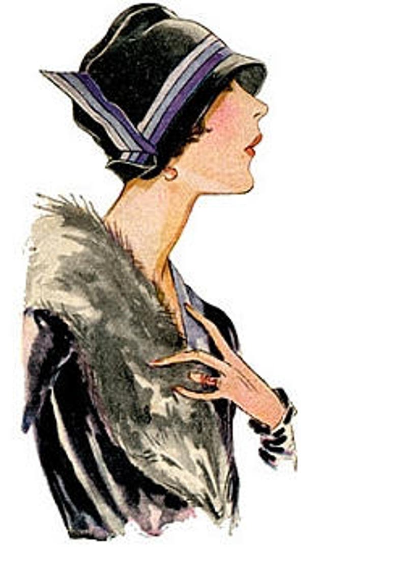 1920s Ladies Cloche Hat in Two Styles Reproduction 1927 Sewing Pattern H1603 image 6