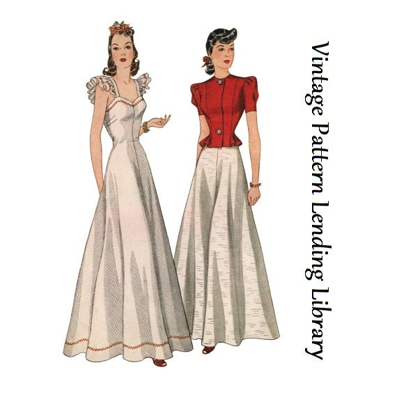 1940 Women’s Formal Dress