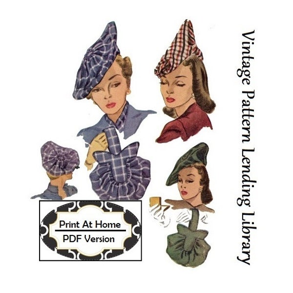 1940s Hat Pattern - Etsy