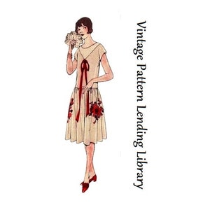 1920s Slip-On Party Dress For The Junior Miss - Reproduction 1925 Sewing Pattern #Z4224 - 35-1/2 Inch Bust