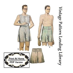 VINTAGE 1930s Wrights Health Underwear, Wool & Cotton Union Suit, Drawers  or Long Underwear -  Canada