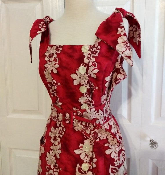 1930s Ladies Sun Dress With Shoulder Ties Reproduction 1934 Sewing