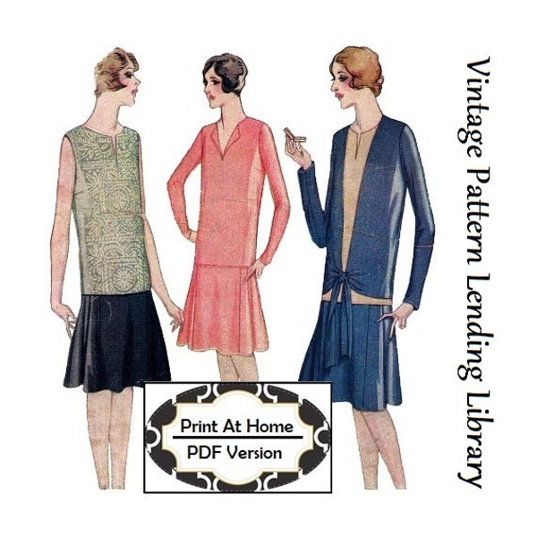 Ensemble trois pièces pour dames des années 1920 - TÉLÉCHARGEMENT INSTANTANÉ - Reproduction 1928 Patron de couture #Z5140 - Buste de 36 pouces - PDF - Imprimer à la maison