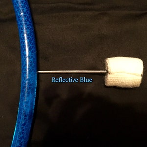 REFLECTIVE BLUE 5 WICK Fire Hoop